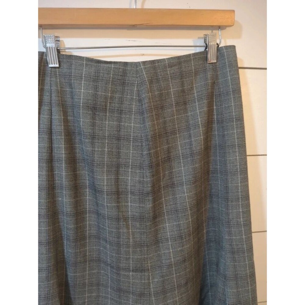 Worthington size 10 flared midi skirt plaid fall winter